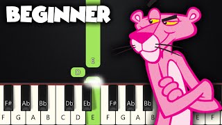 The Pink Panther Theme  BEGINNER PIANO TUTORIAL  SHEET MUSIC by Betacustic [upl. by Sirob]