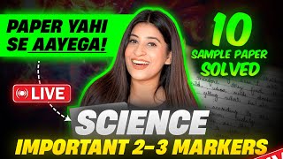 Science Guaranteed 23 Markers for Exam🔥10 sample paper solved😎 Class 10 [upl. by Vigor]