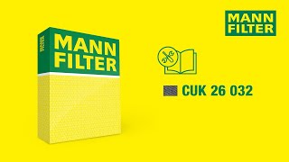 How to change a cabin air filter by MANNFILTER  CUK 26 032 [upl. by Ringler]