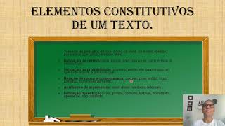 Elementos constitutivos de um texto [upl. by Kathryn]