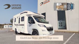 2022 GiottiLine Siena 350 Privilege  Perfilada para 4 personas  CARAVANAS SANGAR [upl. by Yahiya]