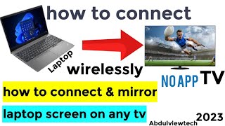 how to connect amp mirror laptop screen on any smart tv wirelessly Screen mirroring [upl. by Hulbert]