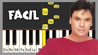 Juan Gabriel  Querida  TUTORIAL PIANO FÃCIL [upl. by Llenwad]