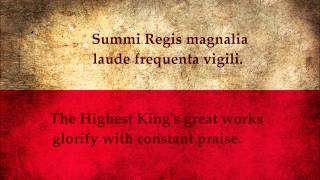 Gaude Mater Polonia Latin amp English subtitles [upl. by Enajiram]