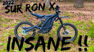 2022 SUR RON X BLACK EDITION IS INSANE FIRST RIDE REVIEW  TRAIL RIPPING [upl. by Enived]