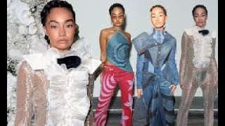 LeighAnne Pinnock serves up four stylish looks in one day as she rocks denim and quirky mesh [upl. by Bumgardner602]