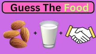 Guess The Food By Emoji  50 Foods  10 seconds guessthefoodbyemoji [upl. by Seyah224]