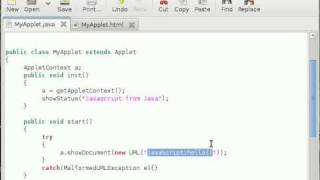 Java Applet Tutorial 8 Calling Javascript [upl. by Enilreug]