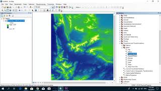 Changing the Projection of a Raster using ArcGIS [upl. by Hughett]