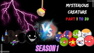 mysterious creature in countryballs world 😨😱 PART 1 TO 20 SEASON 1 [upl. by Lyudmila]