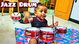 Jazz Drum Unboxing babydrum playingtime drumplayer viralvideo trendingvideo Rukshivlog [upl. by Gillman]