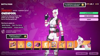 NEW Fortnite Chapter 5 Season 4 Battle Pass ALL TIERS 1100 [upl. by Alvinia]