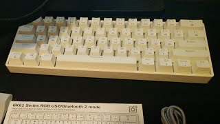 GK61SK61 Lubed Optical Gateron Yellow before amp after [upl. by Ladnek475]