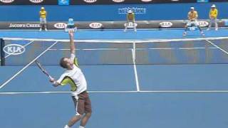 Philipp Kohlschreiber Serve Slow Motion [upl. by Aowda]