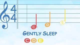 Gently Sleep  PLAY ALONG Boomwhackers Deskbells Xylophone [upl. by Aetnahc]