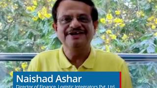 Mr Naishad Ashar Director Logistic Integrators Pvt Ltd [upl. by Adnohral]