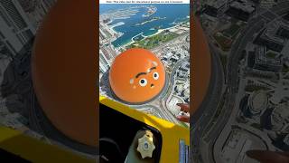 Amazing Emoji dome at Dubai Island road junction।😱shortvideo amazingfacts [upl. by Blasien]