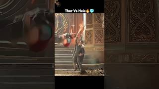 Hela vs thor👀 thor marvel thorragnarok hela loki ytshorts [upl. by Burrton]