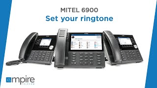 How to set your ringtone with the Mitel 6900 [upl. by Mitzie557]