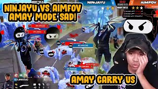 AMAY MODE SAD MENGGENDONG  NINJAYU Vs AIMFOV MATCH 4 [upl. by Bocock26]