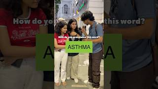 How do you pronounce ASTHMA🤔 shorts [upl. by Filmer857]