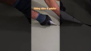 Fitting Altro amp Polyflor Safety Vinyl Flooring In School 🏫  London [upl. by Airot]