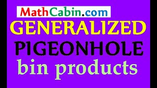 🖥 Generalized Pigeonhole Principle Bin Products problem [upl. by Leroi249]