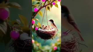 hanging bird house birdshome birdslife shortsvideo [upl. by Lemak]