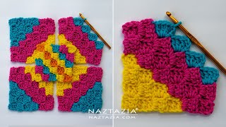 HOW to CROCHET CORNER TO CORNER C2C Stitch Pattern  Diagonal Box Stitch by Naztazia [upl. by Anuqahs524]