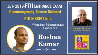 Roshan Kumar got selected in Both FTII and SRFTII cinematography course  I CRAFT FILM SCHOOL [upl. by Nirhtak]