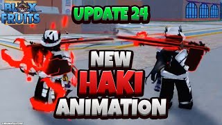 NEW Haki Animation UPDATE 24 Blox Fruits [upl. by Ahsinauj102]