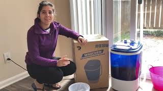 Mini portable washing machine review [upl. by Dnalra37]