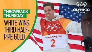 Shaun White’s Full Gold Medal Snowboard Halfpipe competition  PyeongChang 2018  Throwback Thursday [upl. by Htebarual151]