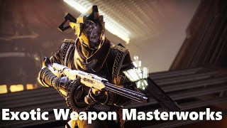 Can You Masterwork An Exotic Weapon In Destiny 2  How To Get Exotic Weapon Catalysts  Full List [upl. by Everara]