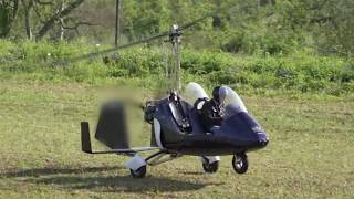 Autogyro Flying Short Field Take Off amp Landing [upl. by Aeriell]