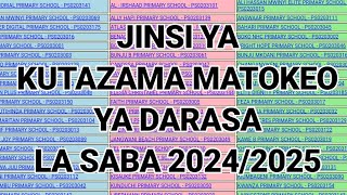 JINSI YA KUTAZAMA MATOKEO YA DARASA LA SABA 2024 [upl. by Adis308]