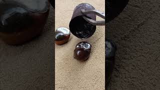 Casting Copper in Shells out of Scrap shorts reels viralvideo [upl. by Jacquetta226]