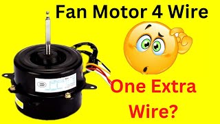 Outdoor 4 Wire Fan Motor Wiring connection and RotationHindi Fanmotor outdoor unique [upl. by Aekerly995]