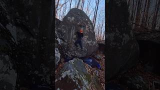 The Kessel Run V4 at Haycock Mountain bouldering outdoors climbing rockclimbing [upl. by Arbma]