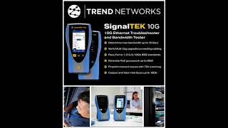 Trend SignalTek NT Copper and Fiber Network Transmission Tester  Available at Cable and Connections [upl. by Atahs]