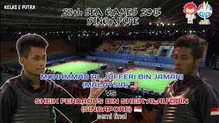 Moh Al Jufferi Bin J MAS VS S Ferdaous Bin S A SIn  28th Sea Games Pencak Silat 2015 Kelas E Pa [upl. by Warrick]