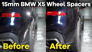 BMW 15mm Wheel Spacers Before And After  BONOSS 20232024 X5X5M Car Accessories [upl. by Konopka]