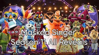 Masked Singer Season 11 All Reveals [upl. by Goodrich382]