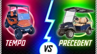 Club Car Tempo vs Precedent  Golf Cart Comparison 2024 [upl. by Euqinom]