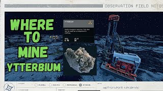 Where To Mine Ytterbium Extractor Starfield [upl. by Okoy]