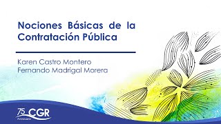 Nociones Básicas de la Contratación Pública [upl. by Naillil]