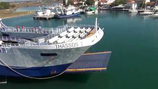 Greece Thassos ferry boat [upl. by Thirza933]