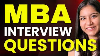 List of MBA Interview Questions You MUST Prepare  MBA Interview Preparation [upl. by Alliuqat783]