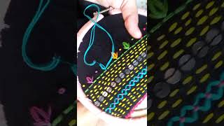 Beautiful Sleeves Design with Tulip Stitch easy embroiderypatterns viralvideo [upl. by Welbie]