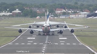 Boeing 7478 vs Antonov An124 Farnborough airshow [upl. by Daven]